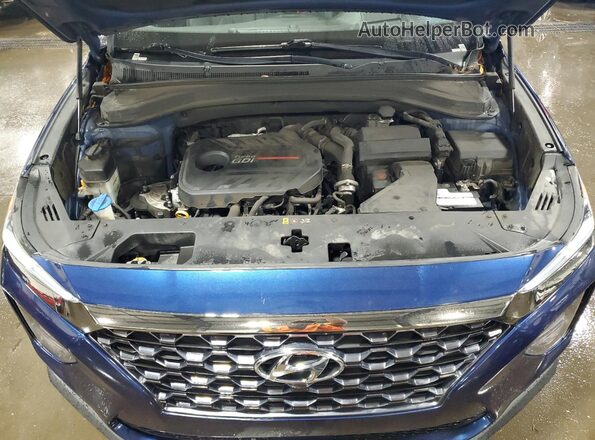 5NMS53AA5LH286869 2020 HYUNDAI SANTA Blue Vista del compartimento del motor
