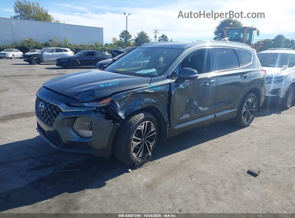 5NMS53AA8LH257141 2020 HYUNDAI SANTA FE Gray წინა მარცხენა ხედი სამი მეოთხედიდან