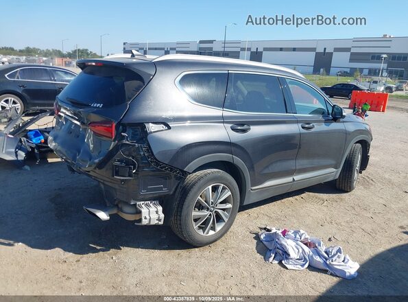 5NMS53AD4LH257390 2020 HYUNDAI SANTA FE Черный Задняя правая четверть