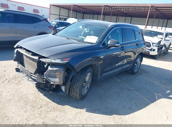 5NMS53AD4LH257390 2020 HYUNDAI SANTA FE Черный Передняя левая четверть