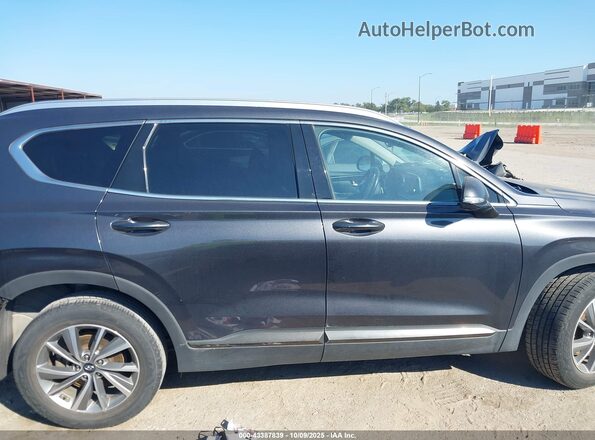 5NMS53AD4LH257390 2020 HYUNDAI SANTA FE Черный Вид задней части салона