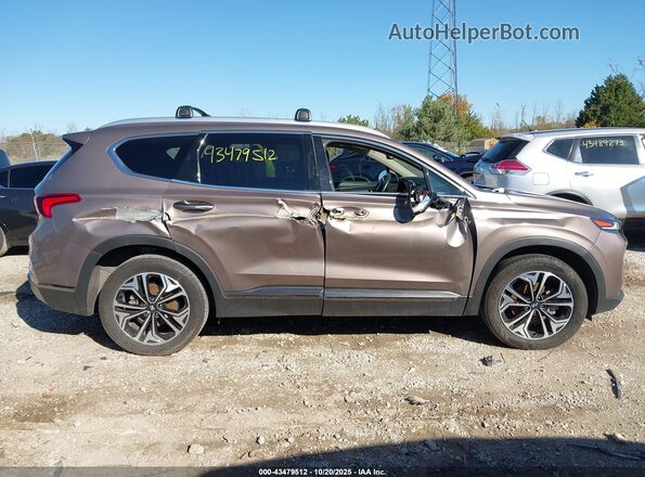 5NMS5CAA2LH266255 2020 HYUNDAI SANTA FE Коричневый Вид задней части салона