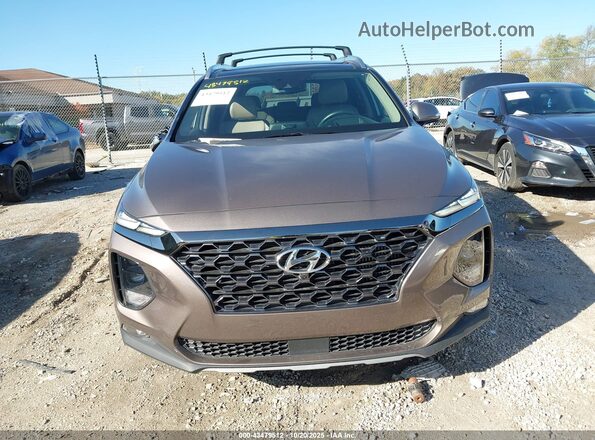 5NMS5CAA2LH266255 2020 HYUNDAI SANTA FE Коричневый Вид щитка приборов