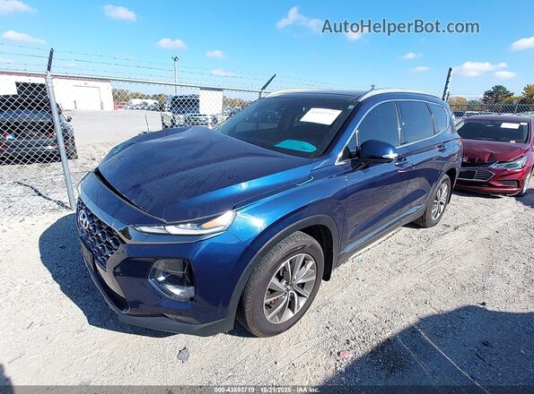 5NMS5CAD3LH285665 2020 HYUNDAI SANTA FE Blue Przód lewy