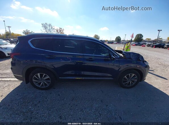 5NMS5CAD3LH285665 2020 HYUNDAI SANTA FE Blue Widok wnętrza z tyłu