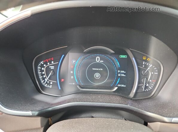 5NMS5CAD4LH281916 2020 HYUNDAI SANTA Blue Instrument cluster view