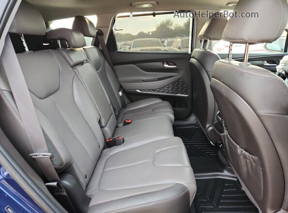 5NMS5CAD4LH281916 2020 HYUNDAI SANTA Blue Rear interior view