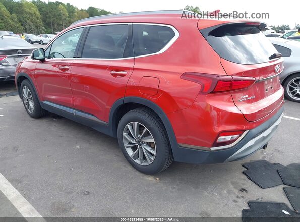 5NMS5CAD5LH208893 2020 HYUNDAI SANTA FE Orange Trasero izquierdo