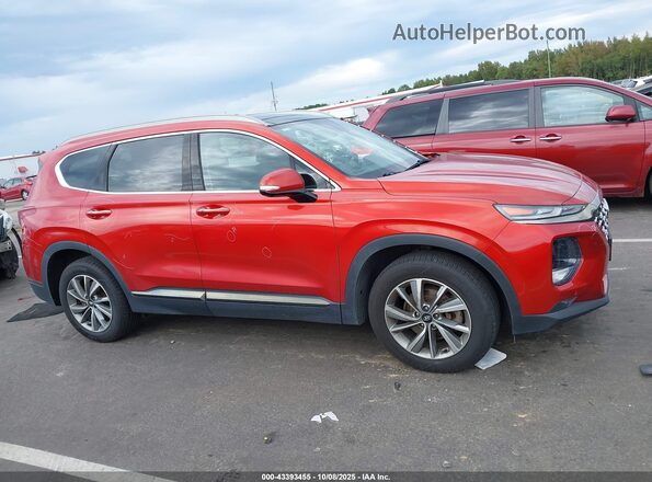 5NMS5CAD5LH208893 2020 HYUNDAI SANTA FE Orange Vista interior trasera