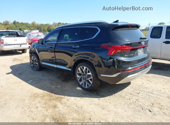 5NMS5DAL0NH457943 2022 HYUNDAI SANTA FE CALLIGRAPHY Black Задня ліва чверть