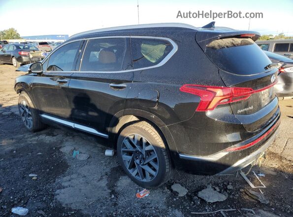 5NMS5DAL1NH424191 2022 HYUNDAI SANTA FE CALLIGRAPHY Black Задня ліва чверть