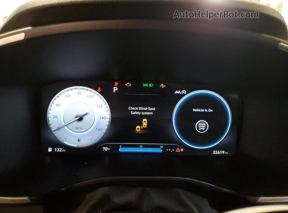 5NMS5DAL8PH614511 2023 HYUNDAI SANTA FE CALLIGRAPHY Silver Instrument cluster view