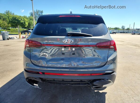 5NMS64AJ3MH327908 2021 HYUNDAI SANTA Gray Հետևի տեսք