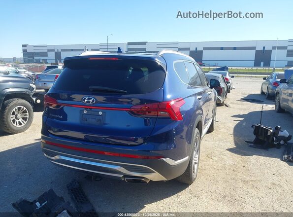 5NMS64AJ4MH362778 2021 HYUNDAI SANTA FE Dark Blue Задняя правая четверть