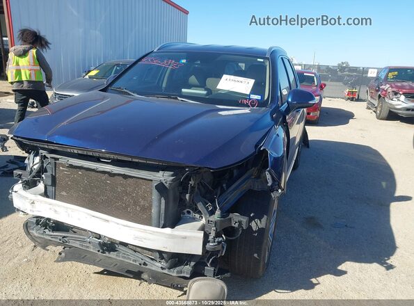 5NMS64AJ4MH362778 2021 HYUNDAI SANTA FE Dark Blue Передняя левая четверть