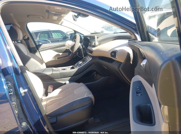 5NMS64AJ4MH362778 2021 HYUNDAI SANTA FE Dark Blue Вид салона спереди