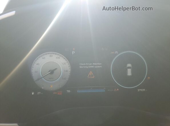 5NMS64AJ7MH325952 2021 HYUNDAI SANTA Gray Սարքավորումների վահանակի տեսք