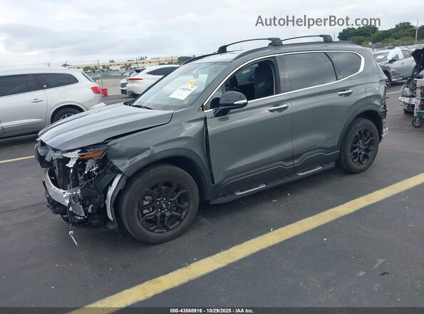 5NMS64AJXPH486137 2023 HYUNDAI SANTA FE Gray Առջևի ձախ երեք քառորդ տեսարան
