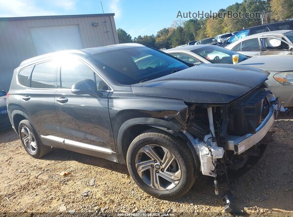 5NMS6DAJ0MH354368 2021 HYUNDAI SANTA FE Black Widok wnętrza z tyłu