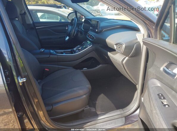 5NMS6DAJ0MH354368 2021 HYUNDAI SANTA FE Black Widok wnętrza z przodu