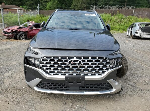 5NMS6DAJ2MH329097 2021 HYUNDAI SANTA Black წინა ხედი