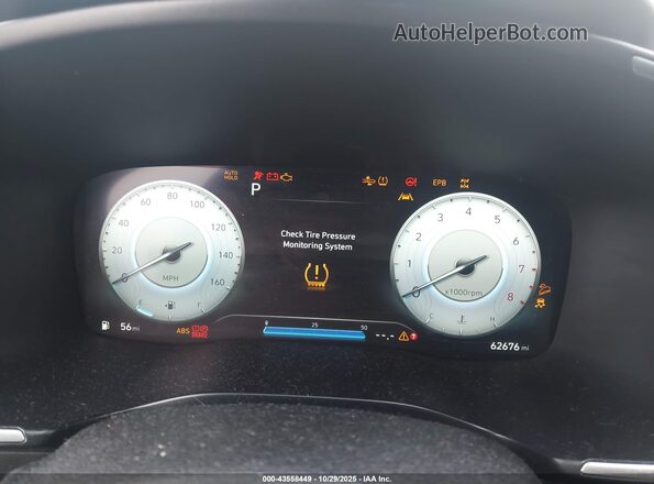 5NMS6DAJ2NH426821 2022 HYUNDAI SANTA FE Silver Vista de los asientos traseros
