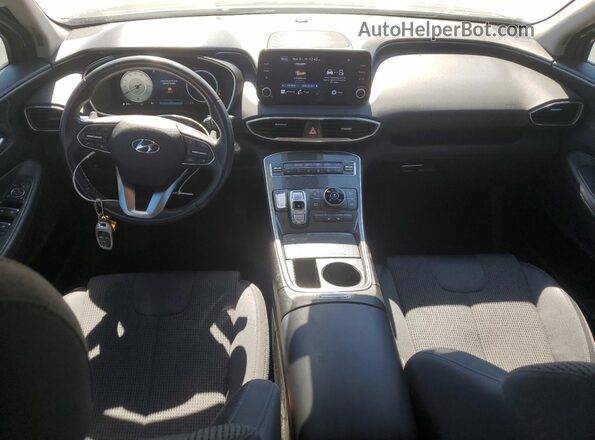5NMS6DAJ5MH352647 2021 HYUNDAI SANTA Gray Dashboard view