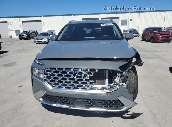 5NMS6DAJ5MH352647 2021 HYUNDAI SANTA Gray Front view