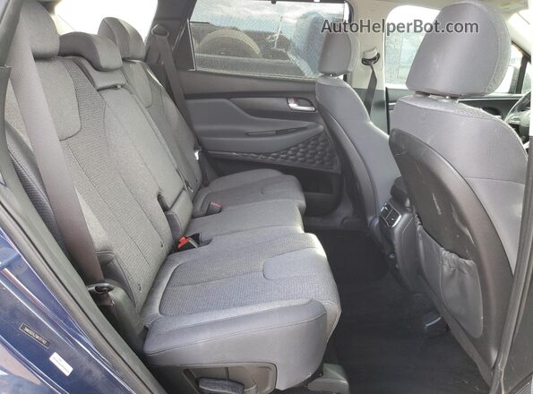 5NMS6DAJ7MH317401 2021 HYUNDAI SANTA Blue Vista interior trasera