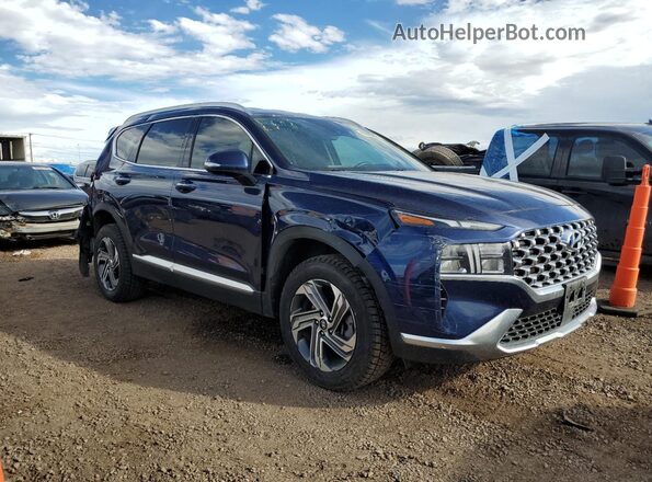 5NMS6DAJ7MH317401 2021 HYUNDAI SANTA Blue Delantero derecho