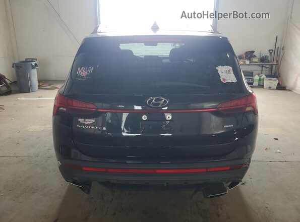 5NMS6DAJXMH348450 2021 HYUNDAI SANTA Black Rear view