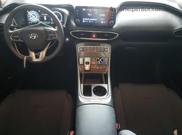 5NMS6DAJXMH348450 2021 HYUNDAI SANTA Black Dashboard view