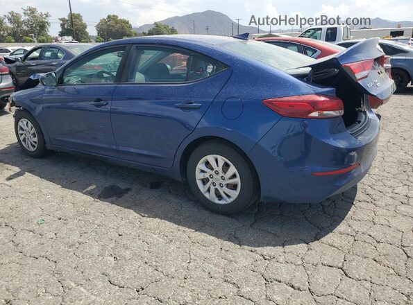 5NPD74LF5JH377674 2018 HYUNDAI ELANTRA Blue Հետևի ձախ