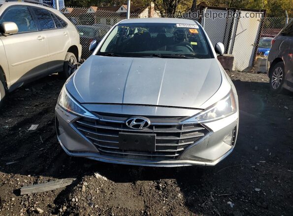 5NPD74LF5KH491000 2019 HYUNDAI ELANTRA Silver Front view