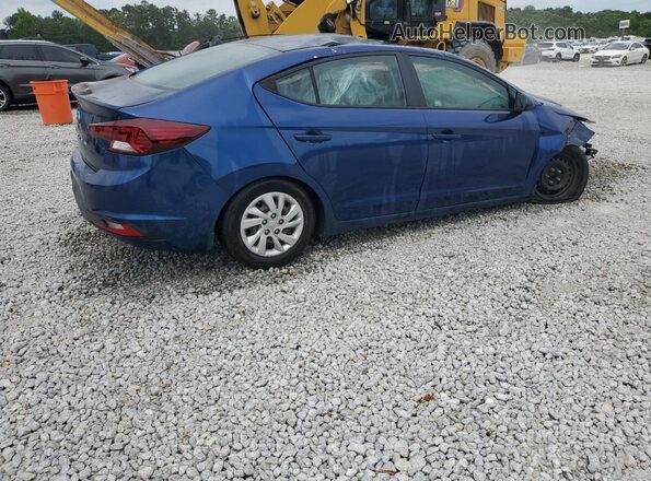 5NPD74LF6LH590166 2020 HYUNDAI ELANTRA Синий Задняя правая четверть