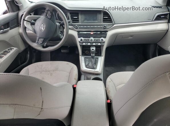 5NPD74LF6LH590166 2020 HYUNDAI ELANTRA Синий Вид панели приборов
