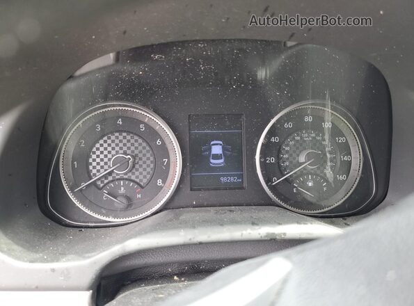 5NPD74LF6LH590166 2020 HYUNDAI ELANTRA Синий Вид щитка приборов