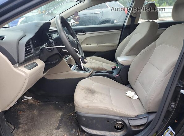 5NPD74LF6LH618080 2020 HYUNDAI ELANTRA Черный Вид салона спереди