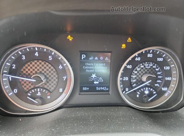 5NPD74LFXLH549832 2020 HYUNDAI ELANTRA Серебряный Вид щитка приборов