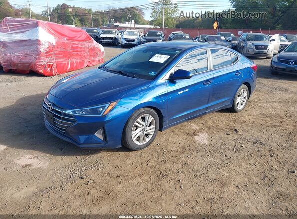 5NPD84LF0LH536469 2020 HYUNDAI ELANTRA Dark Blue Առջևի ձախ երեք քառորդ տեսարան