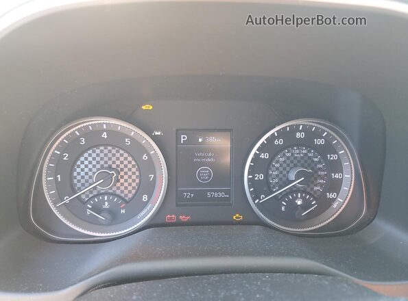 5NPD84LF0LH615740 2020 HYUNDAI ELANTRA Black Սարքավորումների վահանակի տեսք