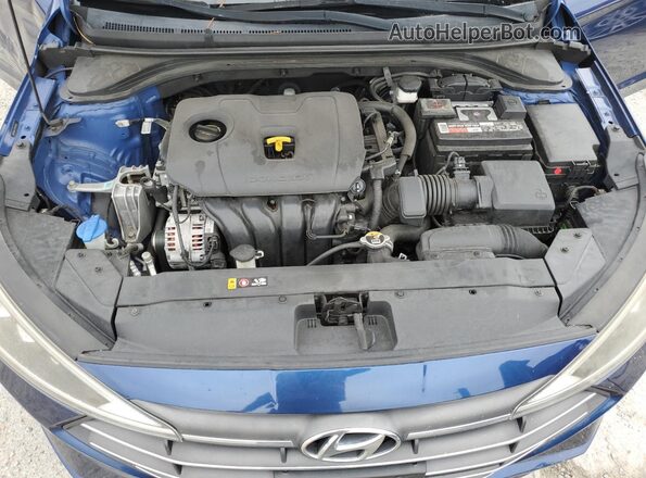 5NPD84LF1LH556326 2020 HYUNDAI ELANTRA Blue Սալոնի հետևի տեսք