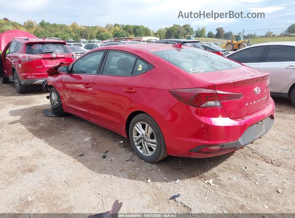 5NPD84LF1LH581078 2020 HYUNDAI ELANTRA Red Հետևի ձախ