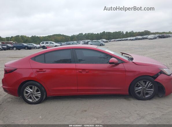 5NPD84LF1LH607078 2020 HYUNDAI ELANTRA Красный Вид задней части салона
