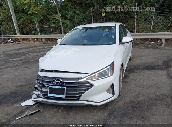 5NPD84LF1LH632322 2020 HYUNDAI ELANTRA Белый Вид щитка приборов