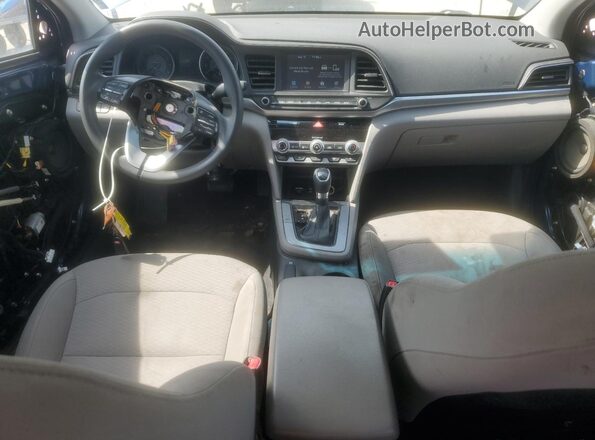 5NPD84LF2LH585611 2020 HYUNDAI ELANTRA Blue Առջևի վահանակի տեսք