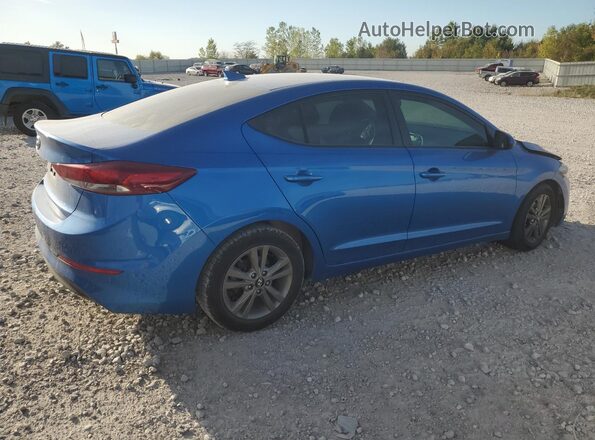 5NPD84LF3JH274380 2018 HYUNDAI ELANTRA Blue 