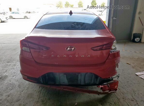 5NPD84LF3LH536711 2020 HYUNDAI ELANTRA Красный Вид сзади