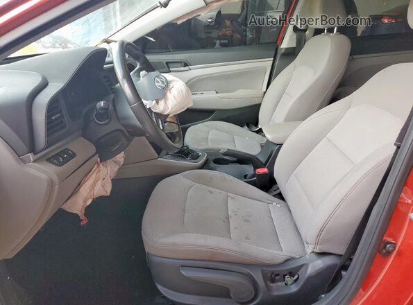 5NPD84LF3LH536711 2020 HYUNDAI ELANTRA Красный Вид салона спереди