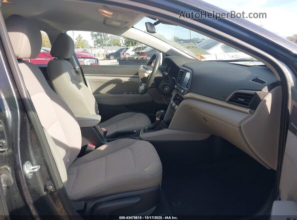 5NPD84LF3LH551595 2020 HYUNDAI ELANTRA Gray Front interior view
